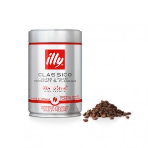 Café Illy en grains en boite de 250g