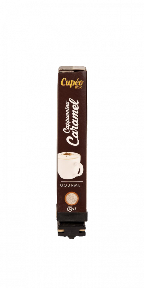 cartouche cappuccino caramel pour machine à café entreprise